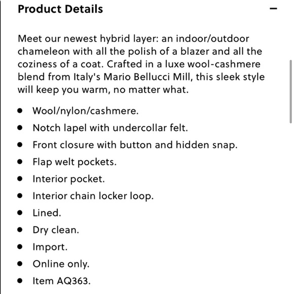 J. Crew Blazer Coat Italian Wool Cashmere Blend Like New Large Red - Picture 6 of 15